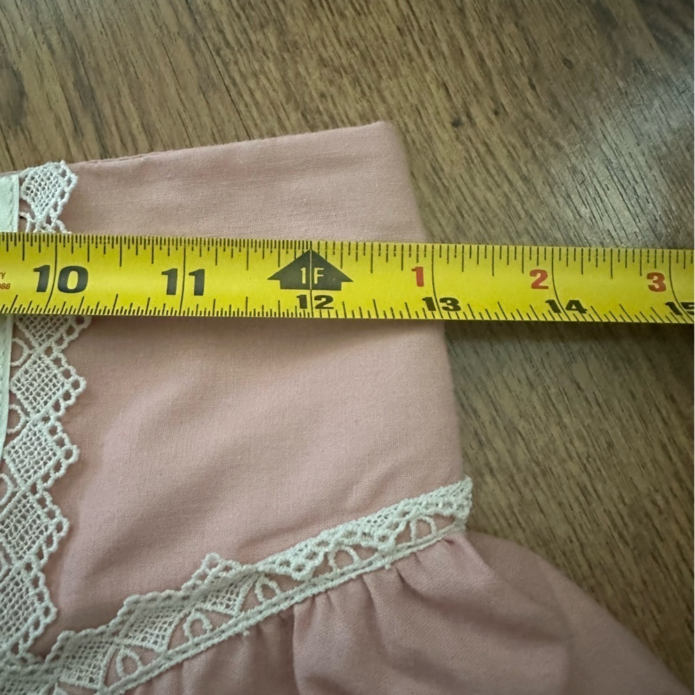 Gunne Sax by Jessica vintage Pink Lace-Trimmed midi Skirt cotton size 9 - Picture 6 of 11